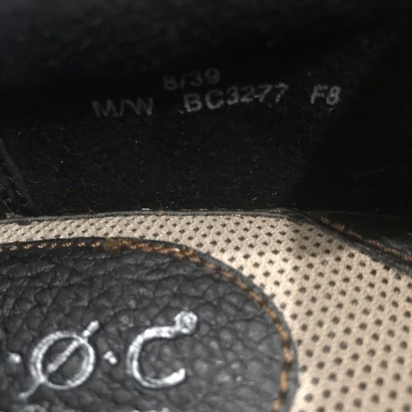 Nwot b.o.c Black Leather Clogs Sz 8 - Picture 5 of 6